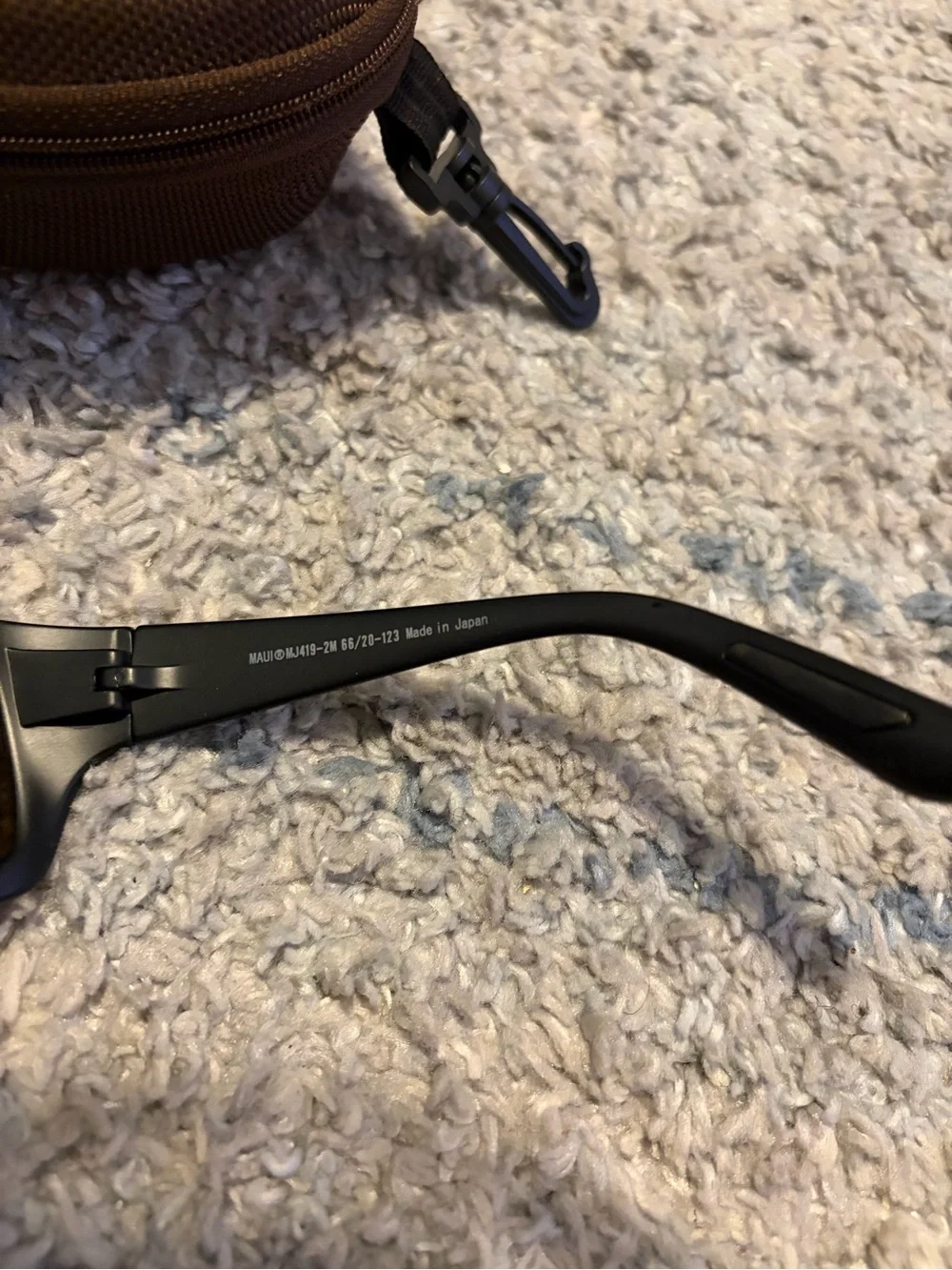 Maui Jim Haleakala MJ419-2M Matte Black Sunglasses Polarized w/ Case Made in Jap